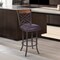 Armen Living Tahiti 30" Barstool in Auburn Bay finish with Brown Pu upholstery LCTA30BABR - alternate 5